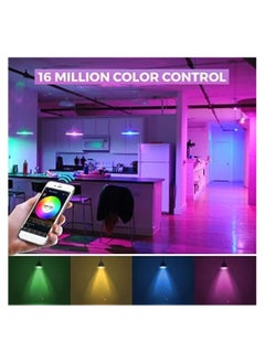 كاروسكي لمبة ذكية WIFI - 9W الذكية واي فاي الخفيفة لمبة حزمة من 4 - الصمام لمبة ضوء المنزل متوافق مع ألكسا - صدى - مساعد منزل جوجل - لديك ألوان متعددة  - Image 3