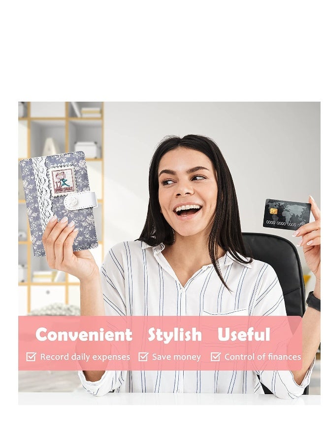 حافظة ميزانية A6، أقنعة نقدية لتحديد الميزانية، منظم مع ملصقات، لتوفير وإدارة المال، محفظة ظرف - Image 2