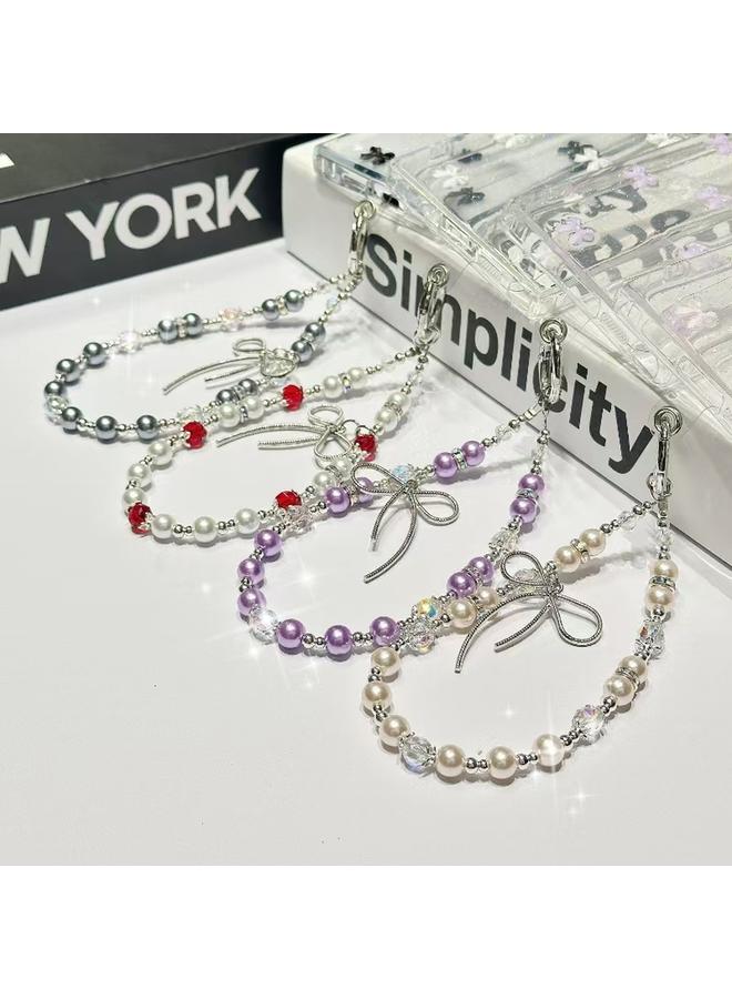 S-TOP Case For Samsung Galaxy A16 5G Little Fresh Bow Bracelet Chain TPU Phone Case - Image 4