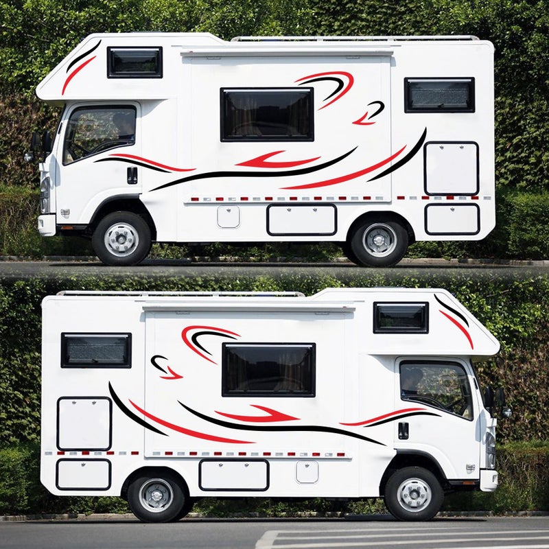Car Auto Body Sticker Self-Adhesive Side Truck Graphics Decals Fitment for Camper Caravan RV Trailer - Image 5