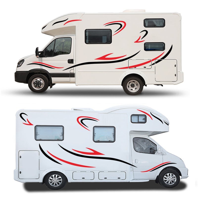 Car Auto Body Sticker Self-Adhesive Side Truck Graphics Decals Fitment for Camper Caravan RV Trailer - Image 4