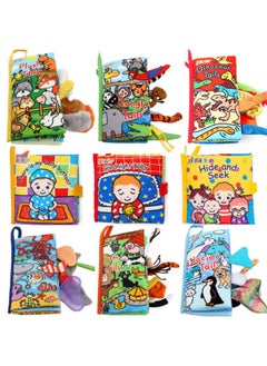 Generic Jollybaby Three-dimensional Tail Cloth Book Early Education Baby Tearable 6-12 Months Baby Early Education Toy Cloth Book-Color:Good Night Cloth  - Image 2