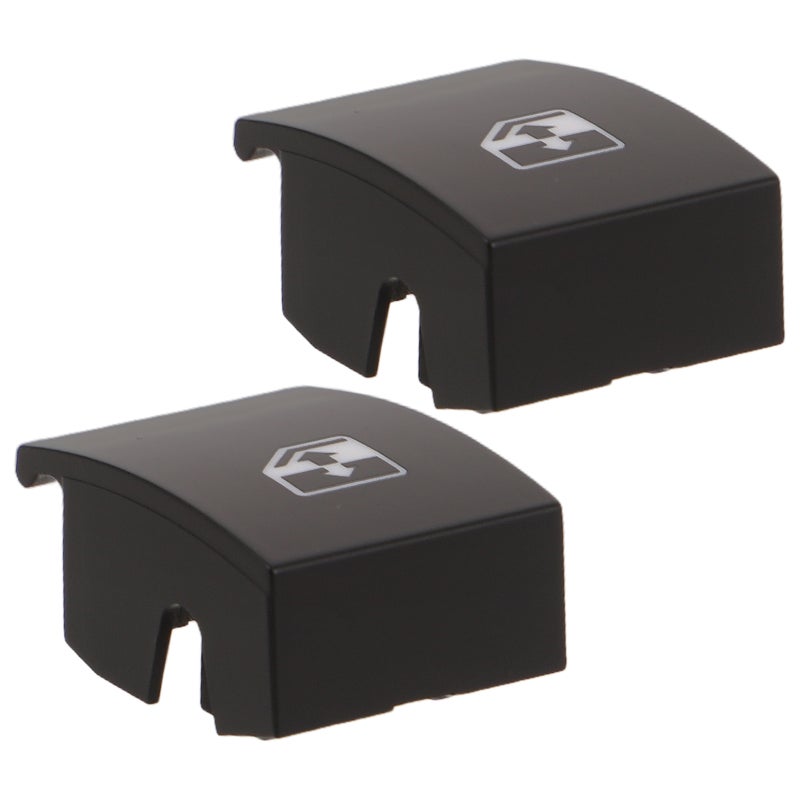 2pcs Car Window Switch Button Covers Automatic Window Lifter Door Glass Switch Power Button Panel Cap Replacement Interior Accessories - Image 1