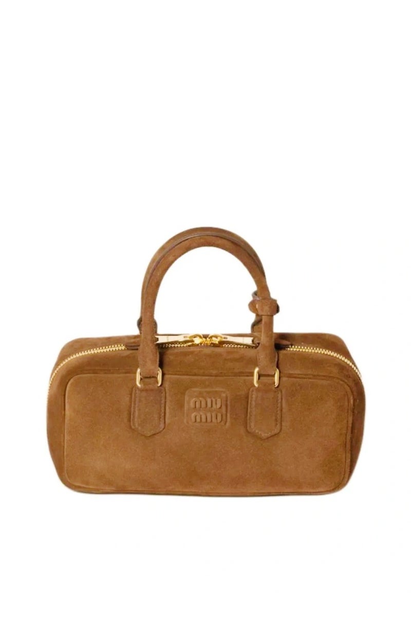 Miu Miu MIU Arcadie Leather Crossbody Hobo Handbag Women Camera With Top Handle  - Image 1