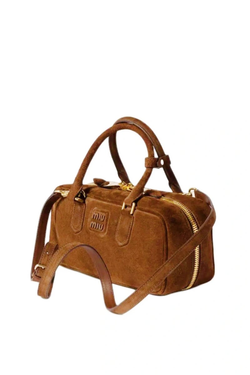Miu Miu MIU Arcadie Leather Crossbody Hobo Handbag Women Camera With Top Handle  - Image 2
