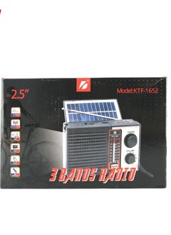 ELTRAZONE ORIGINAL KTF-1652 SOLAR SPEAKER 3-BAND AM/FM RADIO WITH BLUETOOTH, USB/TF Slot/Flashlight  - Image 3