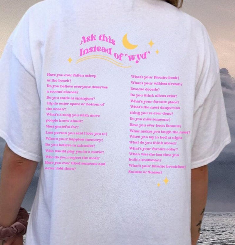 European and American Foreign Trade Moon WYD English Text Mother and Daughter T-shirt Short Sleeve Printed Pattern Fashion Women's Top - Image 3
