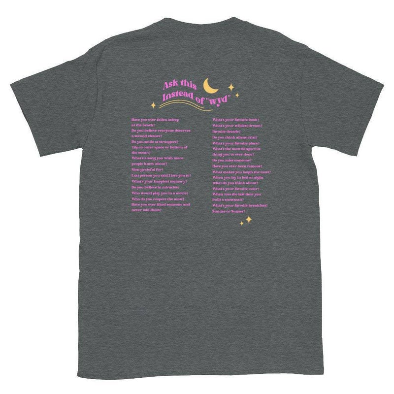 European and American Foreign Trade Moon WYD English Text Mother and Daughter T-shirt Short Sleeve Printed Pattern Fashion Women's Top - Image 4