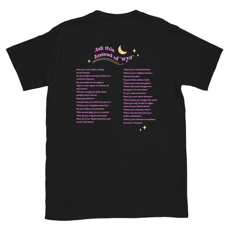European and American Foreign Trade Moon WYD English Text Mother and Daughter T-shirt Short Sleeve Printed Pattern Fashion Women's Top - Image 5