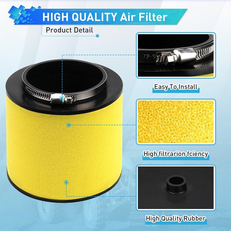 Slother 17254-HN1-000 Air Filter Replacement for Honda Foreman Rubicon 500 TRX500FA Pioneer 500 TRX500FM6 4x4 Sportrax 400 TRX400EX, Foreman 4x4 ES TRX500FE TRX400X TRX650FA TRX650FGA TRX420TM - Image 3