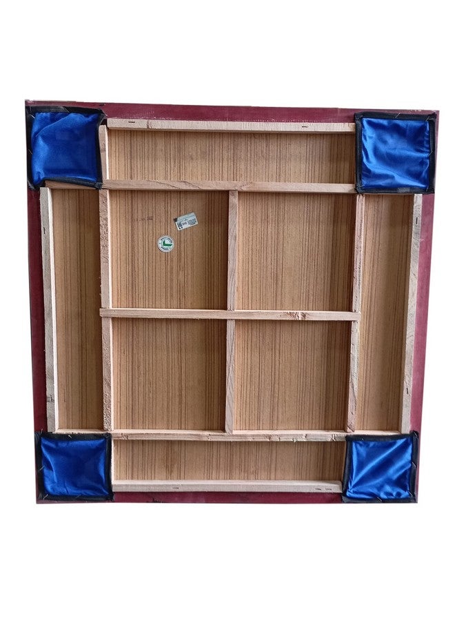 Synco ECO Carrom Board for Kids and Beginners with Wooded Coins Carrom Powder and Striker Multi Color (18 Inch) - Image 3