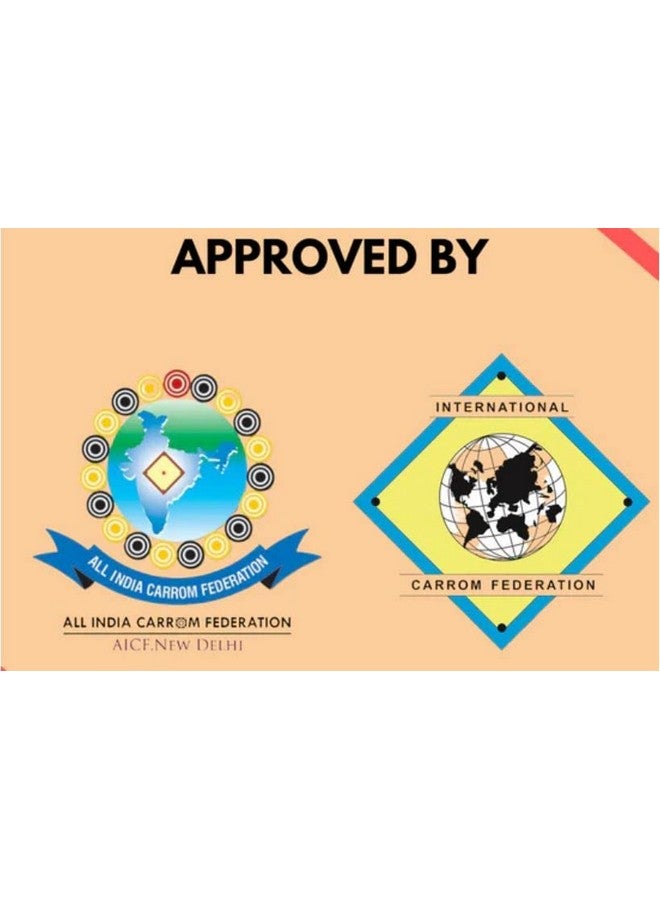 Synco ECO Carrom Board for Kids and Beginners with Wooded Coins Carrom Powder and Striker Multi Color (18 Inch) - Image 5