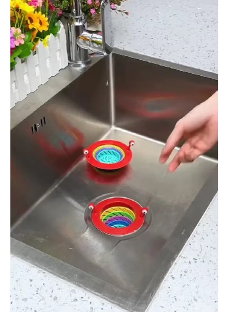 Mobee Sink Mesh Strainer Cover Sink Floor Drain Cute Sink Filter Bathroom Kitchen Strainer - Image 4