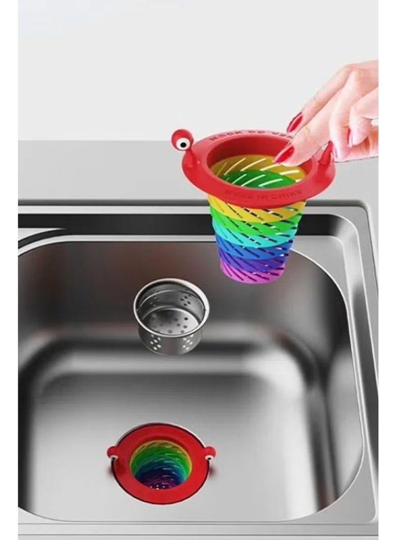 Mobee Sink Mesh Strainer Cover Sink Floor Drain Cute Sink Filter Bathroom Kitchen Strainer - Image 2