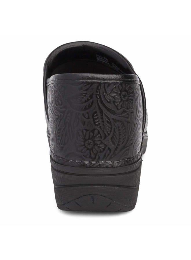 Dansko Women's XP 2.0 Clogs - Lightweight Slip-Resistant Footwear for Comfort and Support - Ideal for - Nursing, Veterinarians, Food Service, Healthcare, Black Tooled Floral, 8.5-9 - Image 5
