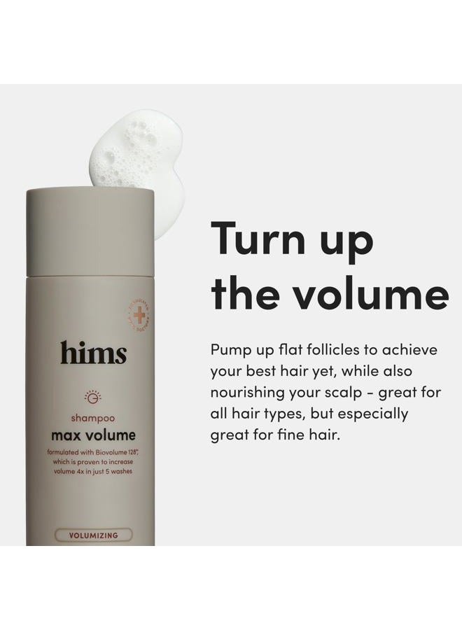 HIMS & HERS hims Max Volume Shampoo 2 Pack - Volumizing Shampoo for Men with Biotin - Citrus Spice - Men's Natural Shampoo Adds Volume, Shine & Bounce - 2 x 6.4 fl oz Bottles - Image 2