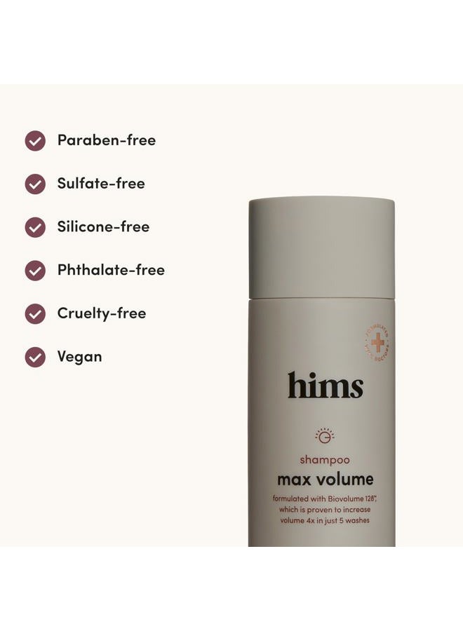 HIMS & HERS hims Max Volume Shampoo 2 Pack - Volumizing Shampoo for Men with Biotin - Citrus Spice - Men's Natural Shampoo Adds Volume, Shine & Bounce - 2 x 6.4 fl oz Bottles - Image 5