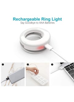Generic Selfie Light Ring Lights LED Circle Light Cell Phone Laptop Camera Photography Video Lighting Clip On Rechargeable  - Image 3