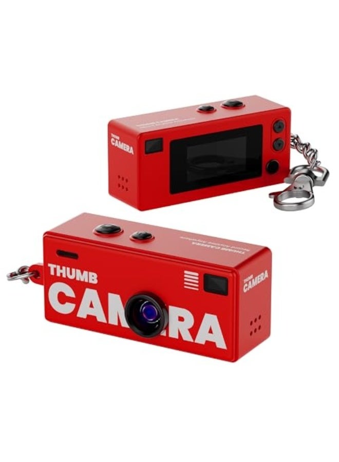 Makrystorm Digital Camera with 0.96 in LCD Screen 1080P 130° Wide Angle Feel of Old 90s Photographs, Keychain Size, Birthday Gifts, Part of an 8-Design Collection（128GB） - Image 1