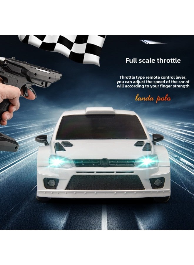 Landa Technology LD2801 Full-scale Four-wheel Drive Drift Remote Control Car POLO R Charging High-speed Racing Children's Toys-Color:Ld2801 -Scale:1:28 - Image 4