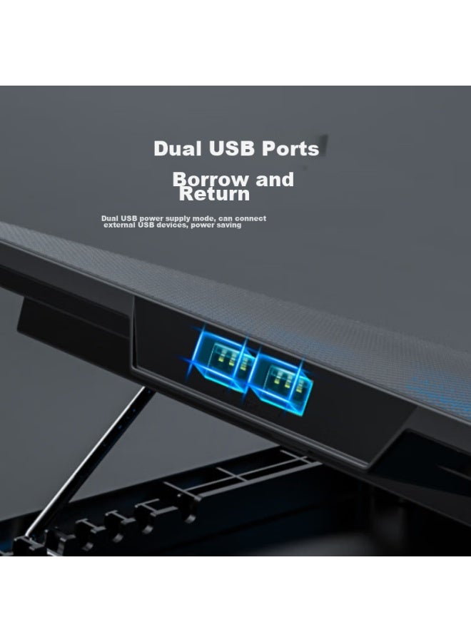 Suohuang Ssrq-n8rgb Laptop Cooling Pad And Stand, Gaming Laptop Cooling Base, Lcd Display, Adjustable Speed And Height, Surrounding Type, Lingyue 16 Plus - Image 5
