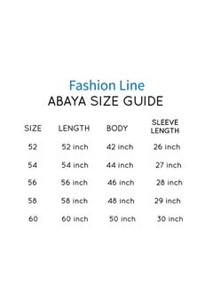 FASHION LINE Abaya Hand Embroidered Design with Full Front Work High-Neck Cream  - Image 5