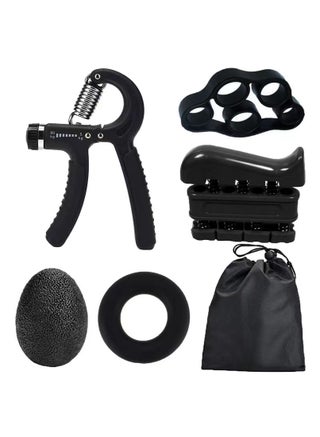 6 Pcs Hand Grip Strengthener Kit with Storage Pouch Hand Finger Exerciser 5 Finger Stretcher Adjustable Hand Gripper Hand Therapy Ball Grip Exercise Ring - pzsku/ZBAE68D8BD3F4CF1D35D3Z/45/_/1702202155/1b44fdba-1fe5-4454-be61-47755b1107a3