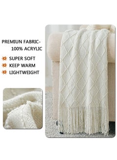 Textured Throw Blankets, Knitted Tassel Blankets, Super Soft Cozy Lightweight Decorative Throw Blankets for Couch , Bed, Sofa, Outdoor Throw Blanket All Seasons 127x180CM - pzsku/ZBAE68D91ED07D682B032Z/45/_/1727578505/505f1c1a-002b-420f-b779-2cd98fa3fd8e