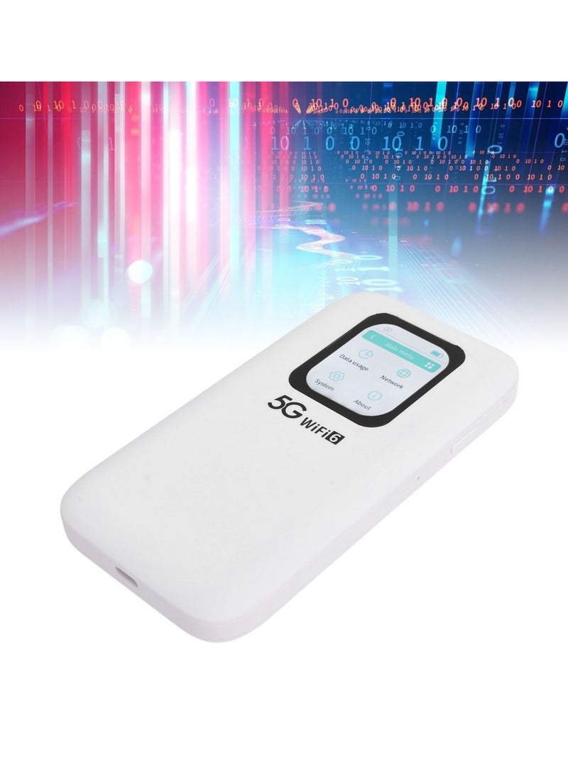 Generi 5G WiFi 6 Mobile Hotspot with Nano SIM Card Slot Connects Up To 16 Devices 2.01in Touch Screen Portable WiFi Device for Travel  - Image 2
