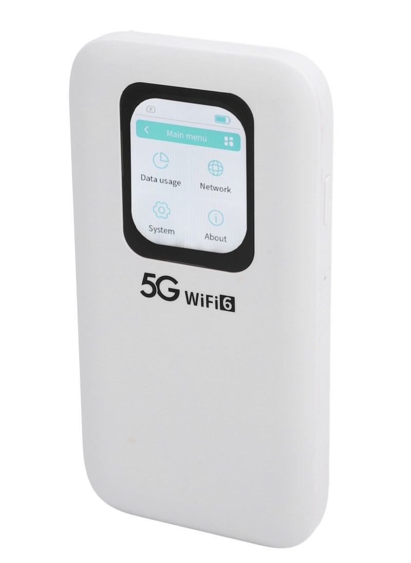 Generi 5G WiFi 6 Mobile Hotspot with Nano SIM Card Slot Connects Up To 16 Devices 2.01in Touch Screen Portable WiFi Device for Travel  - Image 5