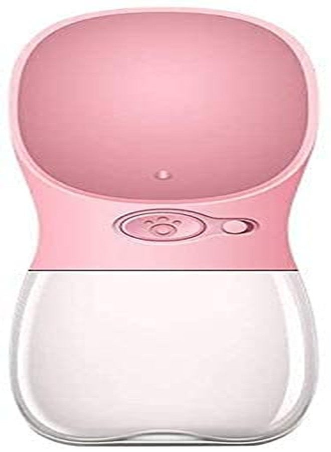 BohoBark Portable Dog Water Bottle 12/19oz, Puppy Water Dispenser for Walking, Dog Travel Accessories, Leak Proof Drink Bottle Bowl for Small Pet Cat, Dog Gear for Camping, Hiking Pink - Image 1