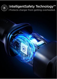 Spigen ArcField 65W PD Fast Car Charger USB-C Dual Port 45W & 20W USB Type C Power Delivery 3.0 Mobile Tablet Charging Adapter  - Image 3