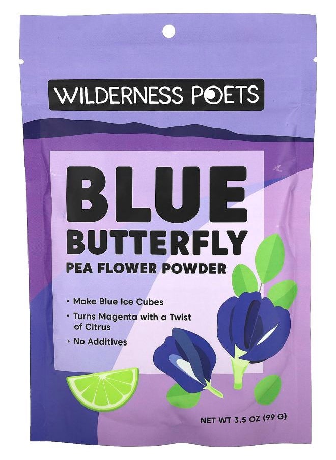 Wilderness Poets - Blue Butterfly Pea Flower Powder 3.5 oz (99 g) - Image 1