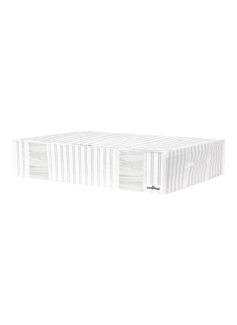 Large Space Saving Zipper Closure Vacuum Storage Bag White and Grey 145 L RAN7930