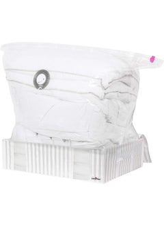 COMPACTOR Large Space Saving Zipper Closure Vacuum Storage Bag White and Grey 145 L RAN7930  - Image 2
