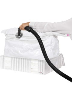COMPACTOR Large Space Saving Zipper Closure Vacuum Storage Bag White and Grey 145 L RAN7930  - Image 3