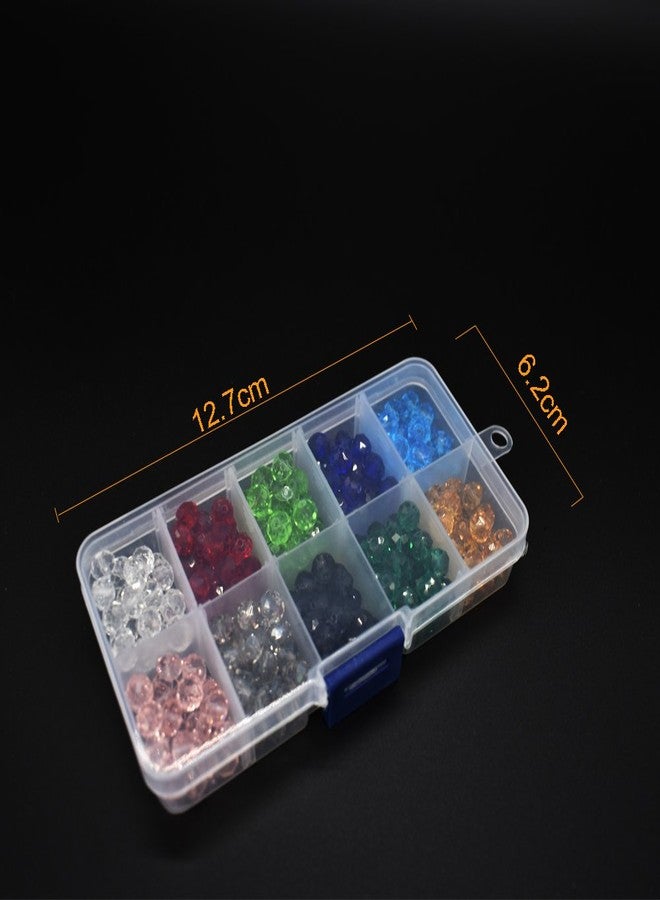 Renashed 500pcs 6mm & 8mm Wholesale Briolette Crystal Glass Beads Finding Spacer Beads Faceted with Container Box Beads for Making Jewelry 10 Colors 8mm 4336807654 - Image 5