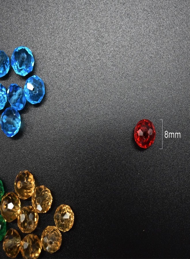 Renashed 500pcs 6mm & 8mm Wholesale Briolette Crystal Glass Beads Finding Spacer Beads Faceted with Container Box Beads for Making Jewelry 10 Colors 8mm 4336807654 - Image 4