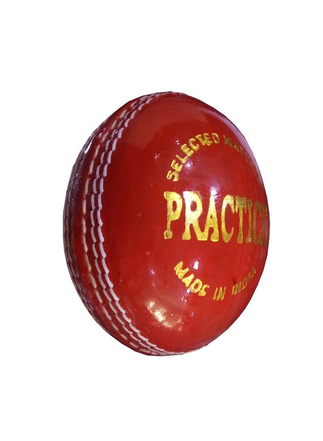RMAX Cricket Ball Leather, Leather Practice Cricket Ball Red Pack of 1 - Image 2