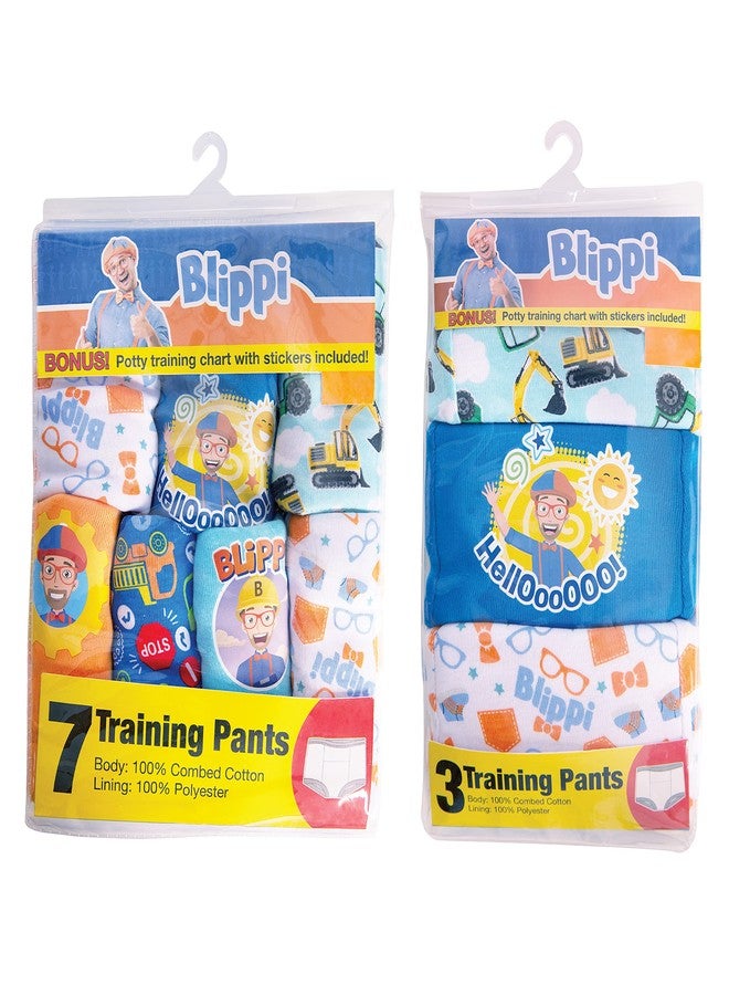 Blippi Padded Potty Training Pants come with Stickers and Success Chart in sizes 18M, 2T, 3T, and 4T - Image 4