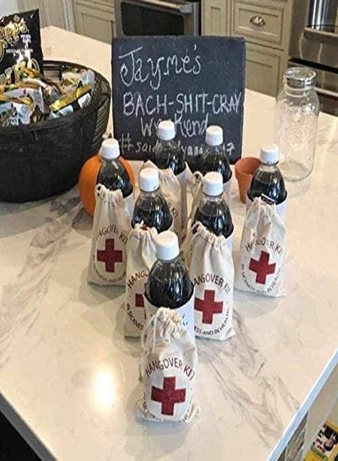 Mayatra's حقيبة سحب قطنية عضوية من مايتر، هدية عيد الميلاد، أكياس عيد الميلاد، أكياس تخزين للحفلات، 5x7 بوصات (عبوة من 10)  - Image 5