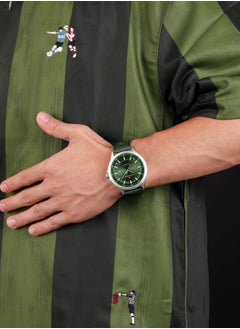 NAVIFORCE PU Leather Band Analog Qaurtz Wirist Watch For Men NF9248L S/GN/GN - 46mm - Green  - Image 5