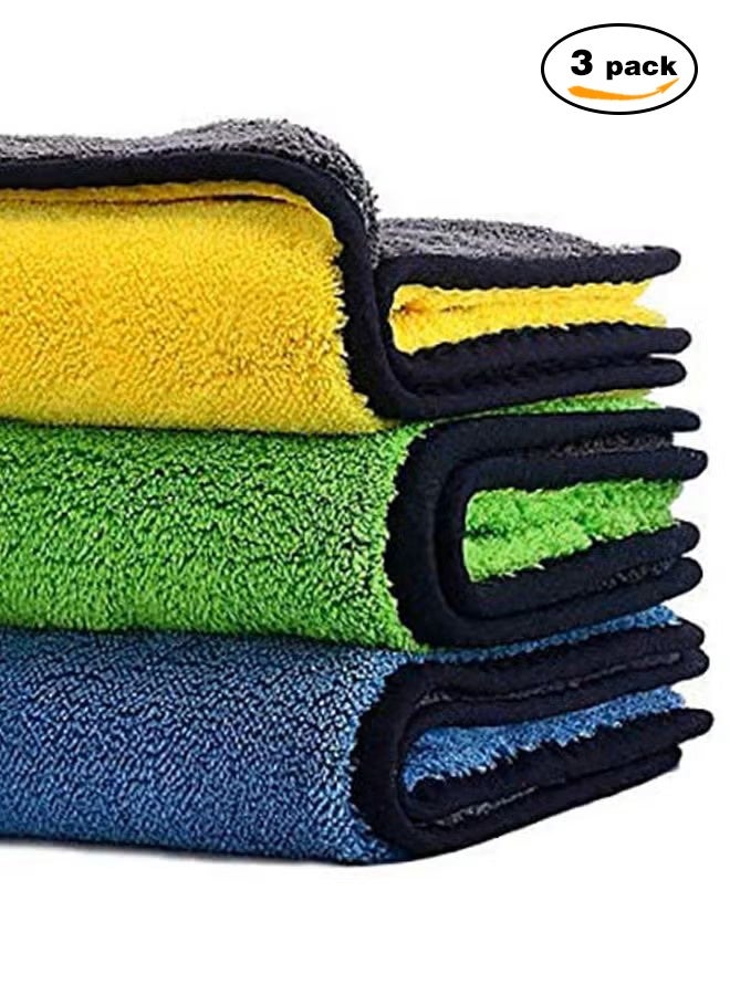 Generic Pack Of 3 Car Drying Microfiber Towel  - Image 1