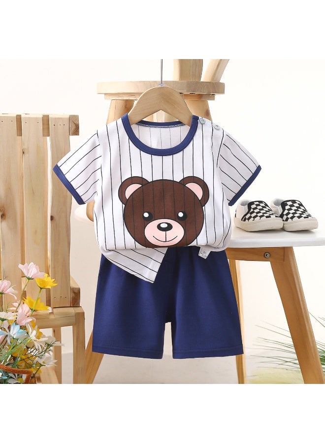 Stylish Baby Clothing Set - Essential Cotton Short Sleeve Outfit for Kids