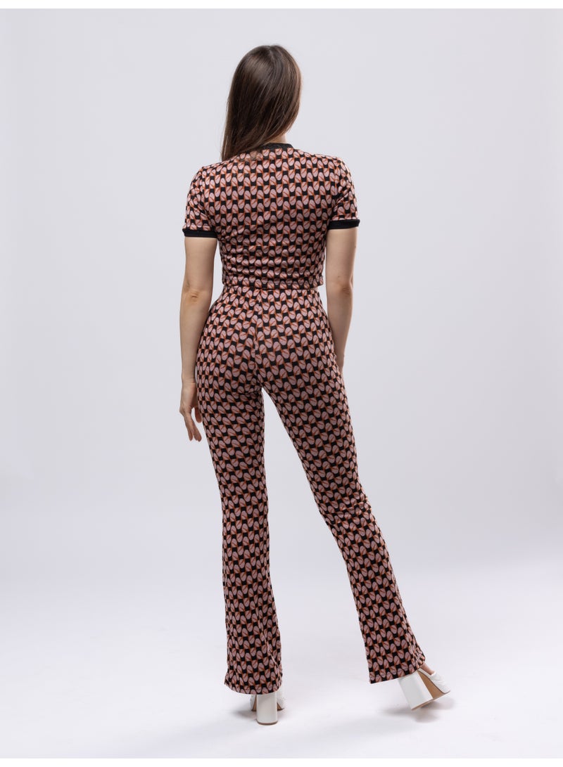Fashonara Knitted Crop Top and Pants 2-Piece Set - Image 4