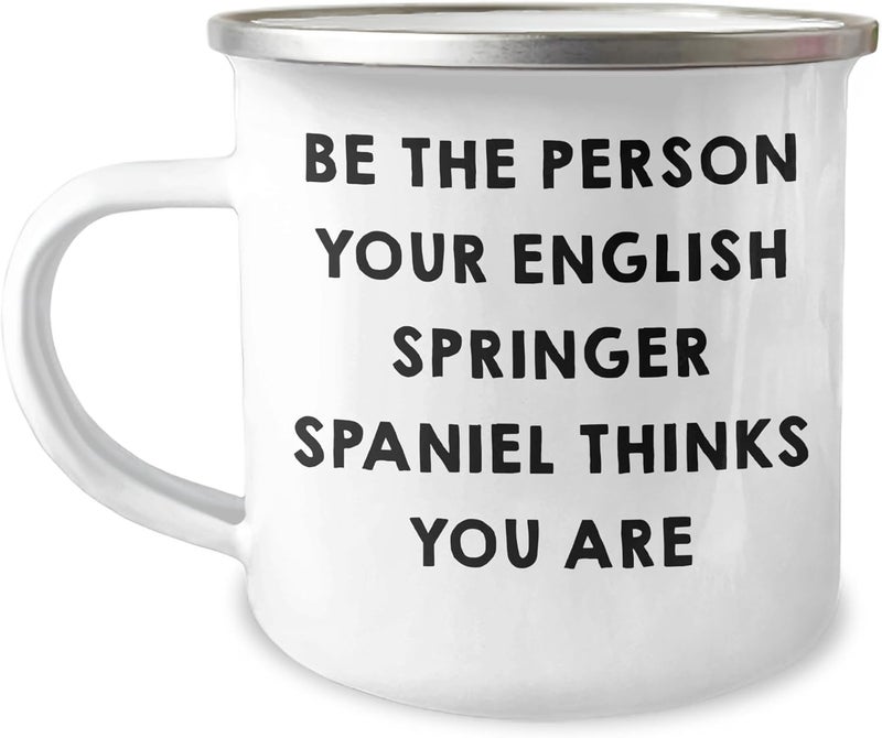 English Springer Spaniel Dog Lovers Christmas Unique Gift Inspirational Quote Funny Camping Mugs for English Springer Spaniel Dog Owners Pet Lovers and Friends  Gifts from the Heart - Image 1