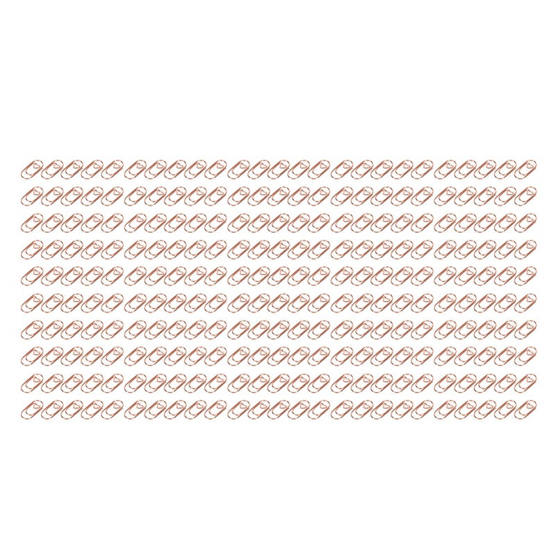 Pink Gold Heart Shaped Paper Clips Plastic Covered 250 Pieces For School Office Home - Image 3