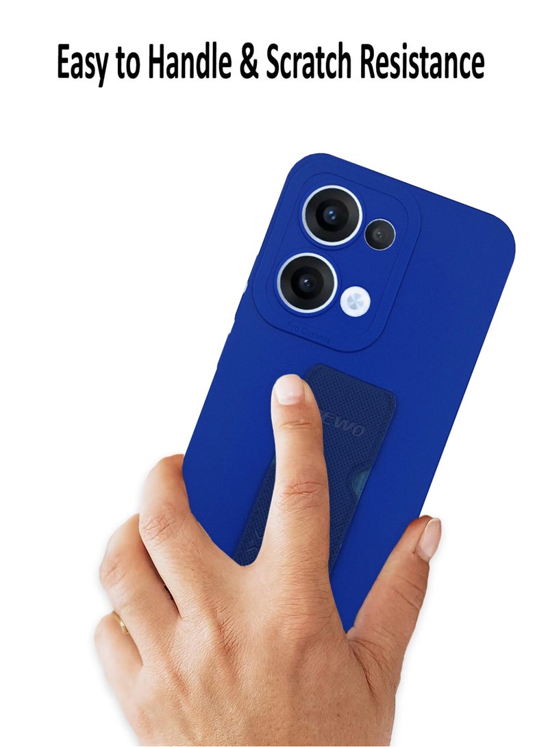 Waldic Oppo Reno 13 5G Premium Case | Premium Silicone  Case Cover Designed for Oppo Reno 13 5G | Oppo Reno 13 5G Case Camera and Drop Protection Thin Protective Back Cover Case for Oppo Reno 13 5G - Blue  - Image 3