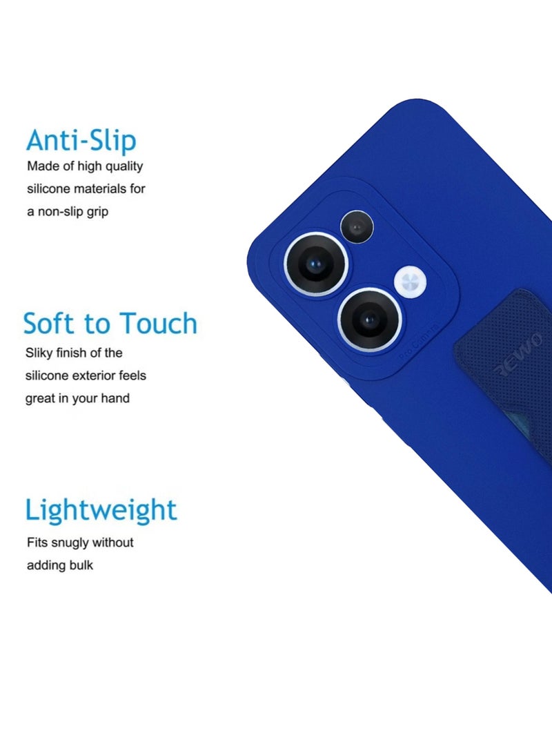 Waldic Oppo Reno 13 5G Premium Case | Premium Silicone  Case Cover Designed for Oppo Reno 13 5G | Oppo Reno 13 5G Case Camera and Drop Protection Thin Protective Back Cover Case for Oppo Reno 13 5G - Blue  - Image 4