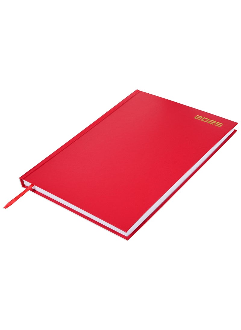 FIS FIS Diary 2025 (English) Red A4 - FSDI41E25RE  - Image 1